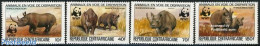 Central Africa 1983 WWF, Animals 4v, Rhinos, Mint NH, Nature - Animals (others & Mixed) - Rhinoceros - World Wildlife .. - Central African Republic