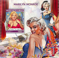Djibouti 2019 Marilyn Monroe S/s, Mint NH, Performance Art - Marilyn Monroe - Movie Stars - Schauspieler