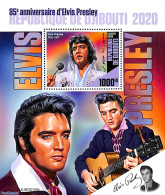Djibouti 2020 Elvis Presley S/s, Mint NH, Performance Art - Elvis Presley - Music - Elvis Presley