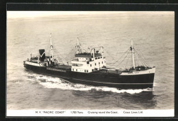 AK Handelsschiff MV Pacific Coast Aus Der Vogelschau  - Comercio