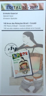 Brochure Brazil Edital 2007 10 Diplomatic Relations Brazil Canada Without Stamp - Storia Postale