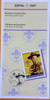 Brochure Brazil Edital 2007 07 Scouting Baden Powell Without Stamp - Brieven En Documenten