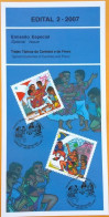 Brochure Brazil Edital 2007 02 Typical Carimbó And Frevo Costumes Music Without Stamp - Storia Postale