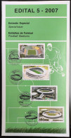 Brochure Brazil Edital 2007 05 Maracana Pacaembu Football Stadiums Without Stamp - Cartas & Documentos