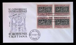 CL, FDC, Premier Jour, Cita Del Vaticano, Poste, 25.9.62, 1962, Die Emissionis, VI Congresso Di Archeologia Cristiana - FDC