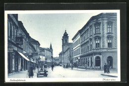 AK Szekesfehervar, Nador-utca, Strasse Mit Geschäften  - Hongrie