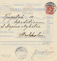 Schweden: Paketkarte 1904 Linköping Nach Stockholm - Sonstige & Ohne Zuordnung