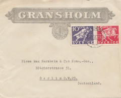 Schweden: 1936: Gransholm Gemla Nach Berlin - Sonstige & Ohne Zuordnung