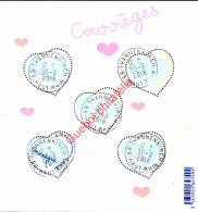 France Oblitération Cachet à Date BF N° F 5026 - Saint Valentin. Coeurs De Courrèges - Usados