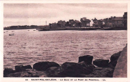 29 - Finistere -  SAINT POL  De LEON -  Le Quai Et Le Port De Pempoul - Saint-Pol-de-Léon