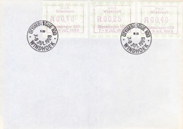 ATM Südwestafrika, Ausgabe 07.07.88 , FDC (160) - Namibia (1990- ...)