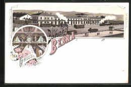 Lithographie Bebra, Bahnhof Von Der Gleisseite  - Bebra