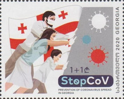 Georgia 2020 2021 Mi# 746 StopCov Coronavirus COVID-19 * * - Georgië