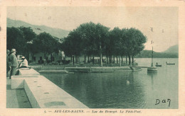 FRANCE - Aix Les Bains - Vue Sur Le Lac Du Bourget - Le Petit Port  - Vue Générale - Animé - Carte Postale Ancienne - Aix Les Bains