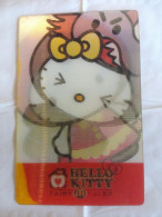 2012 China Hong Kong McDonald's Hello Kitty FAIRY TALES Hologram Tasty Card -Little Red Riding Hood - Andere & Zonder Classificatie