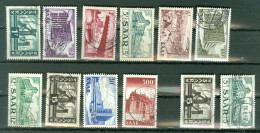 Sarre  Yvert  306/315 ,322 Et 328    Ob TB   - Used Stamps