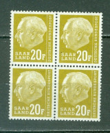 Sarre   Yvert 399  En Bloc 4  * *  TB    - Unused Stamps