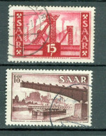 Sarre  Yvert  337 Et 338   Ob B/TB   - Used Stamps