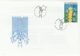 Slovaquie FDC Europa 2000 Emission Commune Slovakia Slovensko FDC Joint Issue Europa 2000 - Emissions Communes