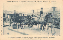 FRANCE - Grenoble - Le Touriste D'autrefois - Exposition Internationale - Cheval - Voiture - Carte Postale Ancienne - Grenoble