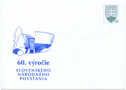 COB 69 Slovakia 60. Anniversary Of The Slovak National Uprising 2004 - Enveloppes