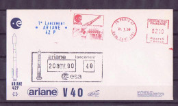 Espace 1990 11 21 - ESA - Ariane V40 - Officielle - Paris - Europe