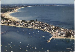 X115046 BRETAGNE FINISTERE ILE TUDY VUE GENERALE AERIENNE LE PORT LES PLAGES - Ile Tudy