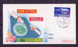 Espace 1990 07 25 - ESA - Ariane V37 - Composite Noire - Europa