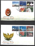 INDONESIE. N°2362-71 De 2008 Sur 2 Enveloppes 1er Jour. Emission Commune Avec La Turquie. - Gezamelijke Uitgaven