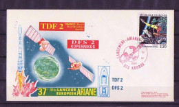 Espace 1990 07 25 - ESA - Ariane V37 - Composite Rouge - Europe