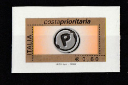 2002 VARIETÀ PRIORITARIO 0,60 SENZA DENTELLATURA  MNH** - Varietà E Curiosità