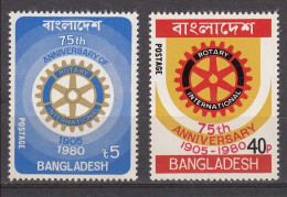 1980 BANGLADESH, 1980 75th Anniversary Of Rotary International Humanitarian Club 2v MNH - Rotary, Lions Club