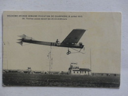 Deuxième Grande Semaine D'aviation De Champagne - 8 Juillet 1910 - Thomas Passe Devant Les Chronomèteurs - Piloten