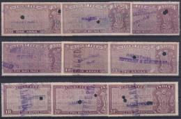 F-EX49346 INDIA LOCAL REVENUE TAX. RAJASTHAN OVERPRINT TIPO VIII.  - Dienstmarken