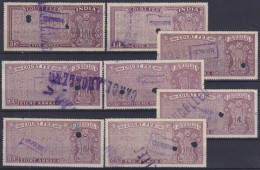 F-EX49345 INDIA LOCAL REVENUE TAX. RAJASTHAN OVERPRINT TIPO II.  - Official Stamps