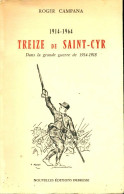 Treize De Saint-Cyr (1964) De Roger Campana - War 1914-18