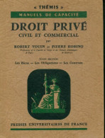 Droit Privé, Civil Et Commercial Tome II (1964) De Robert Vouin - Droit