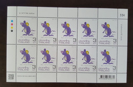 Thailand Stamp FS 2020 Zodiac Year Of The Mouse - Tailandia