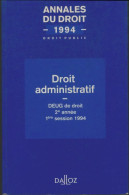 Droit Administratif 1994 (1994) De Collectif - Diritto