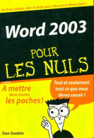 Word 2003 (2006) De Dan Gookin - Informatik