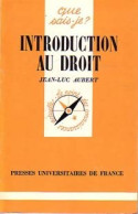 Introduction Au Droit (1995) De Jean-Luc Aubert - Diritto