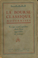 La Bourse Classique Modernisée (1924) De Ludovic Pagé - Economie