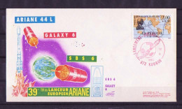 Espace 1990 10 12 - ESA - Ariane V39 - Composite Rouge - Europe