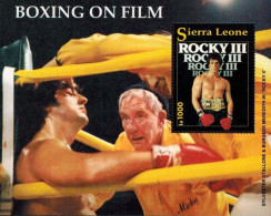 SIERRA LEONE CINEMA, La Boxe Au Cinéma  ROCKY 3; Yvert BF 218 ** MNH (stalone) - Kino