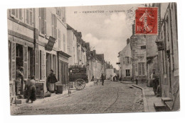 89 VERMENTON La Grande Rue N° 37 - Edit Roch 1907 - Carriole Félix Potin - Animée - Vermenton