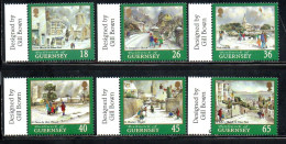 GUERNSEY GUERNESEY 2000 CHRISTMAS NATALE NOEL WEIHNACHTEN NAVIDAD NATAL COMPLETE SET SERIE COMPLETA MNH - Guernsey