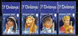 JERSEY 2000 CHRISTMAS NATALE NOEL WEIHNACHTEN NAVIDAD COMPLETE SET SERIE COMPLETA MNH - Jersey