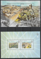 Malte San Marin 2016 Emission Commune Château Malta San Marino Joint Issue Castle - Gezamelijke Uitgaven