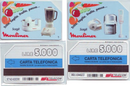 Telecom Italia 1995 Moulinex 2 Card - Públicas Figuración Ordinaria