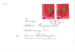 Suisse Poste Obl Yv:1118 Pro Juventute Sierre Armoiries (Beau Cachet Rond) - Briefe U. Dokumente